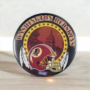 Washington Redskins Pinback Pin 3.5" Vintage NFL‎ Football